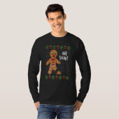 Gingerbread Man Oh Snap  Cute Ugly Xmas For Girls  T-Shirt (Vorne ganz)