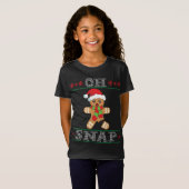 Gingerbread Man Oh Snap Weihnachten Ugly Sweater T-Shirt (Vorne ganz)