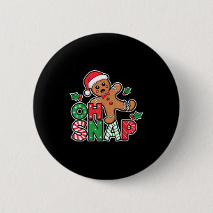 Gingerbread Man Oh Snap Weihnachten Weihnachtsgebä Button
