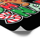 Gingerbread Man Oh Snap Weihnachten Weihnachtsgebä Poster (Ecke)