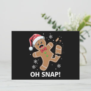 Gingerbread Man Oh Snap Weihnachtskeks Feiertagskarte