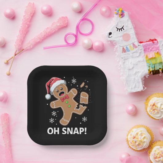 Gingerbread Man Oh Snap Weihnachtskeks Pappteller (Party)