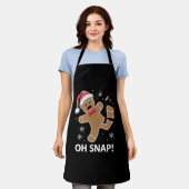 Gingerbread Man Oh Snap Weihnachtskeks Schürze (Getragen)