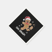 Gingerbread Man Oh Snap Weihnachtskeks Serviette (Ecke)