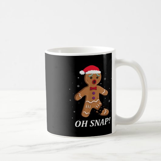 Gingerbread Man Oh Snap Weihnachtskochtopf Kostüm Kaffeetasse (Rechts)