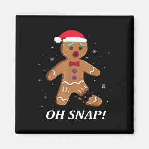Gingerbread Man Oh Snap Weihnachtskochtopf Kostüm  Magnet