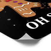 Gingerbread Man Oh Snap Weihnachtskochtopf Kostüm  Poster (Ecke)