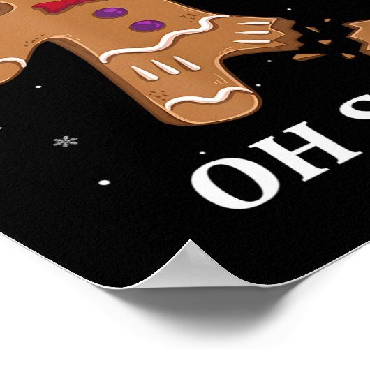 Gingerbread Man Oh Snap Weihnachtskochtopf Kostüm Poster (Ecke)