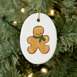 Gingerbread Man Painting Keramik Ornament
