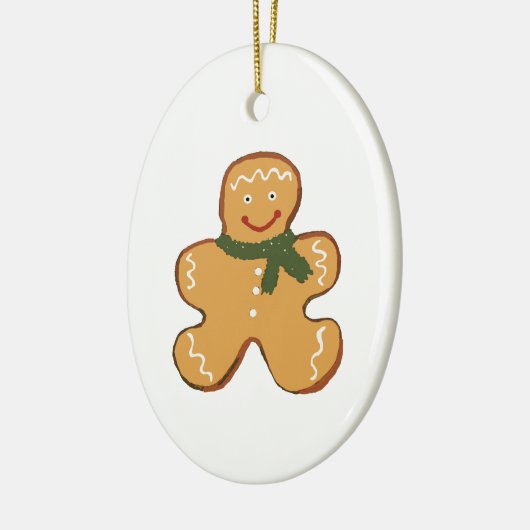 Gingerbread Man Painting Keramik Ornament (Links)