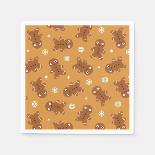 Gingerbread Man Paper Napkin Serviette (Vorderseite)
