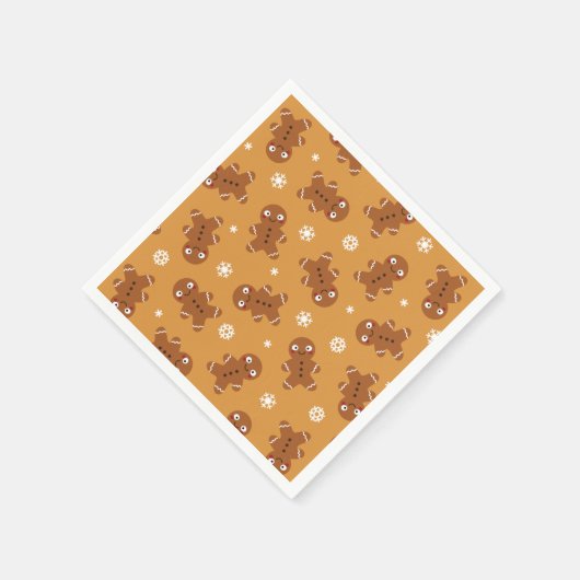 Gingerbread Man Paper Napkin Serviette (Ecke)