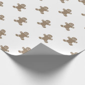Gingerbread Man Pattern Geschenkpapier (Ecke)