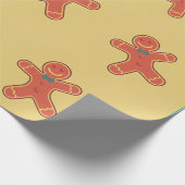 Gingerbread Man Pattern Geschenkpapier (Ecke)