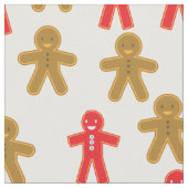 Gingerbread Man Pattern Stoff (Nahaufnahme)