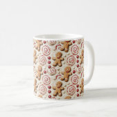 Gingerbread Man Peppermint Cookies Kaffeetasse (VorderseiteRechts)