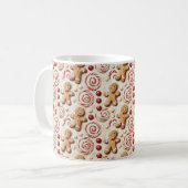 Gingerbread Man Peppermint Cookies Kaffeetasse (Vorderseite Links)