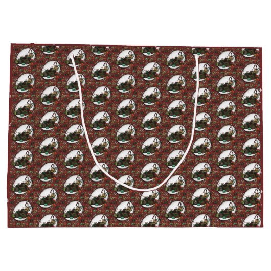 Gingerbread Man- Peppermint Große Geschenktüte (Rückseite)