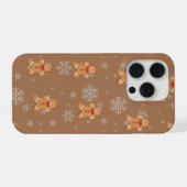 Gingerbread Man Phone Case – Cute Christmas Design iPhone Hülle (Rückseite (Horizontal))