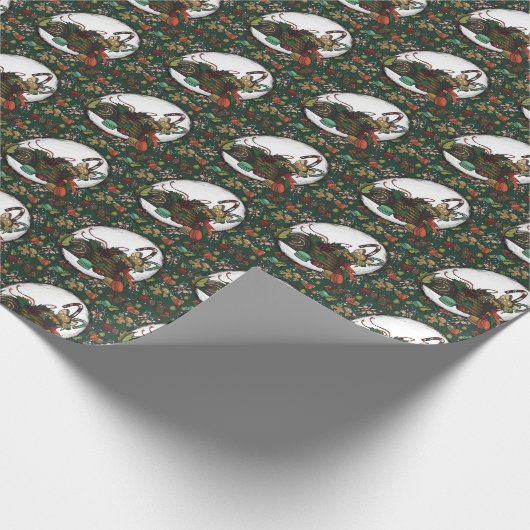 Gingerbread Man: Pine Geschenkpapier (Ecke)