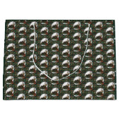 Gingerbread Man: Pine Große Geschenktüte (Vorderseite)