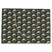 Gingerbread Man: Pine Große Geschenktüte (Rückseite)