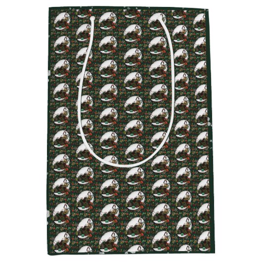 Gingerbread Man: Pine Mittlere Geschenktüte (Vorderseite)