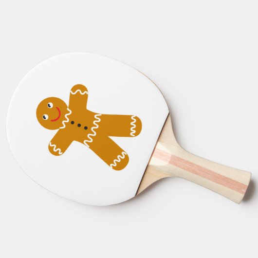 Gingerbread Man Ping Pong Paddle Tischtennis Schläger (Seitenansicht)