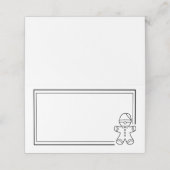 Gingerbread Man Platzkarte (Außenseite Aufgefaltet)