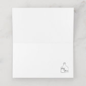 Gingerbread Man Platzkarte (Innenseite Aufgefaltet)