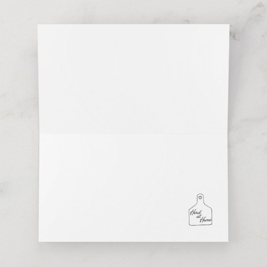 Gingerbread Man Platzkarte (Innenseite Aufgefaltet)