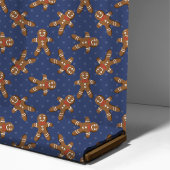Gingerbread Man Polka Dot an Weihnachten der Marin Stoff