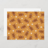 Gingerbread Man Postcard Postkarte (Vorne/Hinten)