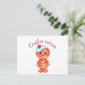 Gingerbread Man Postkarte (Stehend Vorderseite)