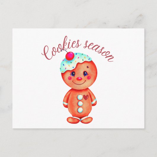 Gingerbread Man Postkarte (Vorderseite)