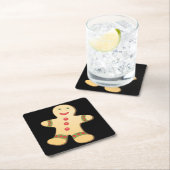 Gingerbread Man Rechteckiger Pappuntersetzer (Vor Ort)