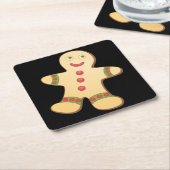 Gingerbread Man Rechteckiger Pappuntersetzer (angewinkelt)