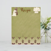 Gingerbread Man Recipe Papier (Stehend Vorderseite)