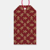 Gingerbread Man Red Christmas Geschenkanhänger (Rückseite)