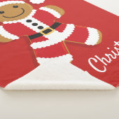 Gingerbread Man Red Cookies Weihnachten Sherpadecke (3/4)