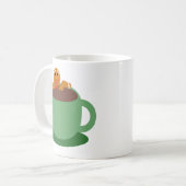 Gingerbread Man Relaxen Kakao Kaffeetasse (Vorderseite Links)