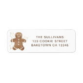 Gingerbread Man Return Address (Vorne)