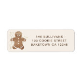 Gingerbread Man Return Address (Vorne)