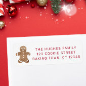 Gingerbread Man Return Address Label