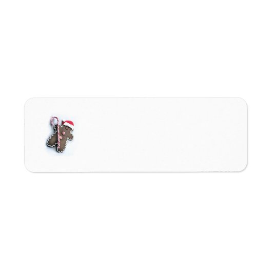 Gingerbread Man Rücksendeadresse (Vorne)