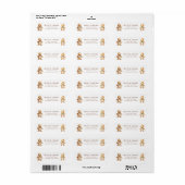 Gingerbread Man Rücksendeadressen-Aufkleber (Vorne)