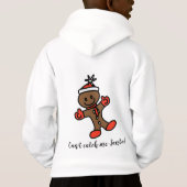 Gingerbread Man Santa Kids Hoodie (Rückseite)