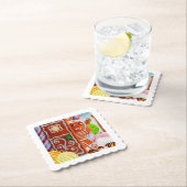 GINGERBREAD MAN Scallop Square Paper Untersetzer (Vor Ort)