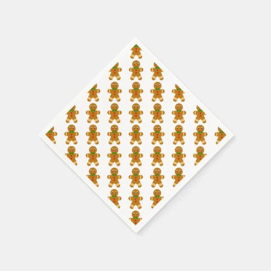 Gingerbread Man Serviette (Ecke)