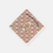 Gingerbread Man Serviette (Ecke)